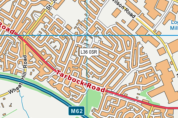 L36 0SR map - OS VectorMap District (Ordnance Survey)