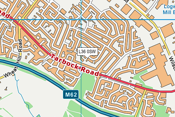 L36 0SW map - OS VectorMap District (Ordnance Survey)