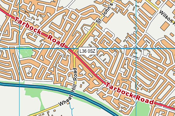 L36 0SZ map - OS VectorMap District (Ordnance Survey)