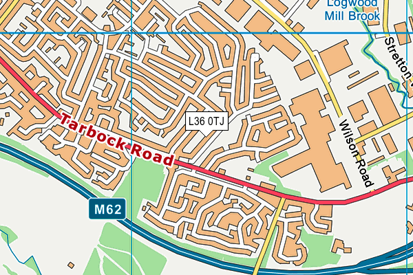 L36 0TJ map - OS VectorMap District (Ordnance Survey)