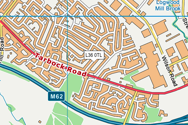 L36 0TL map - OS VectorMap District (Ordnance Survey)