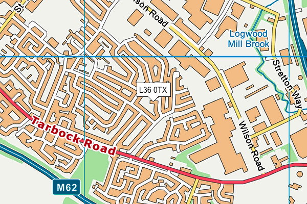 L36 0TX map - OS VectorMap District (Ordnance Survey)
