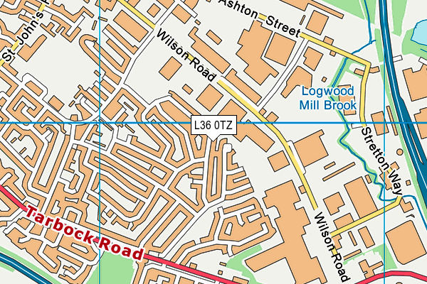 L36 0TZ map - OS VectorMap District (Ordnance Survey)