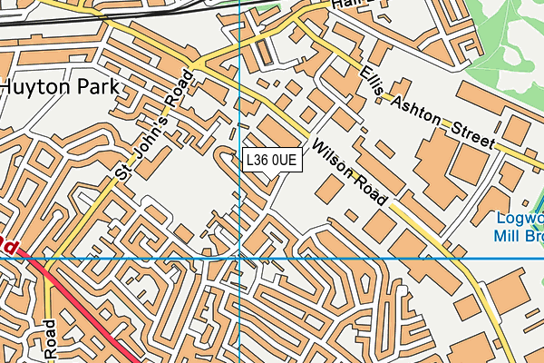 L36 0UE map - OS VectorMap District (Ordnance Survey)