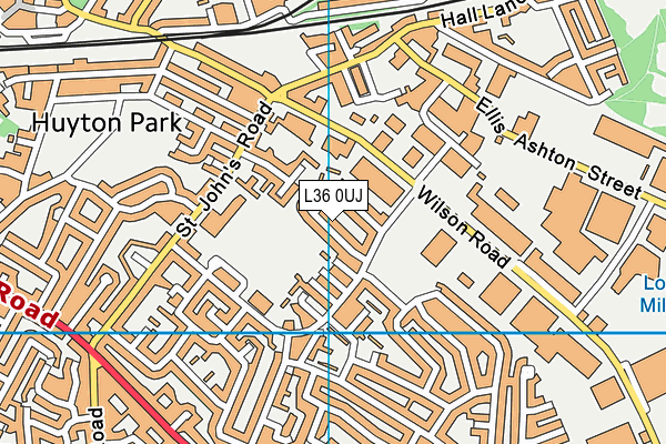 L36 0UJ map - OS VectorMap District (Ordnance Survey)