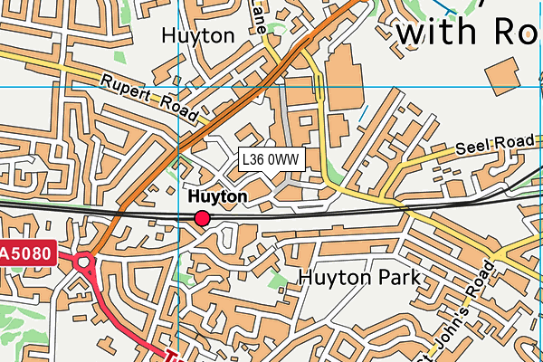 L36 0WW map - OS VectorMap District (Ordnance Survey)