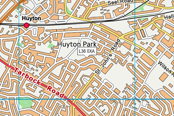 L36 0XA map - OS VectorMap District (Ordnance Survey)