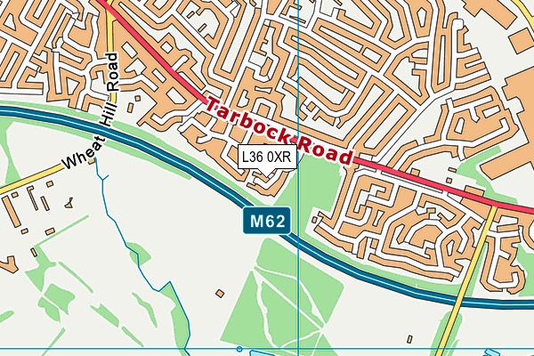 L36 0XR map - OS VectorMap District (Ordnance Survey)