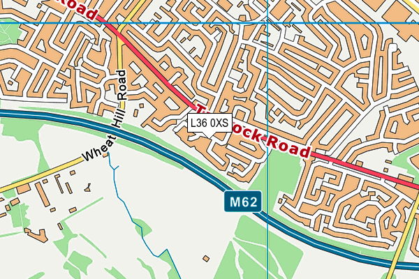 L36 0XS map - OS VectorMap District (Ordnance Survey)