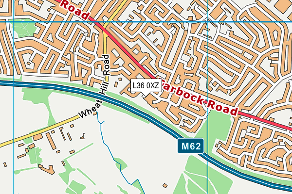 L36 0XZ map - OS VectorMap District (Ordnance Survey)