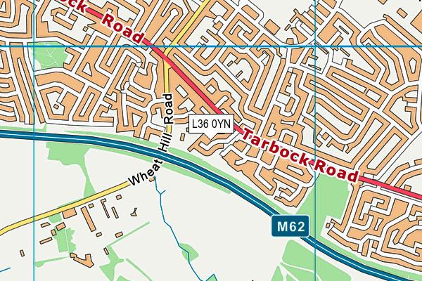 L36 0YN map - OS VectorMap District (Ordnance Survey)