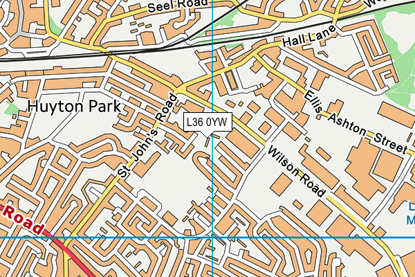 L36 0YW map - OS VectorMap District (Ordnance Survey)