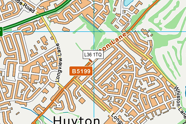 L36 1TQ map - OS VectorMap District (Ordnance Survey)