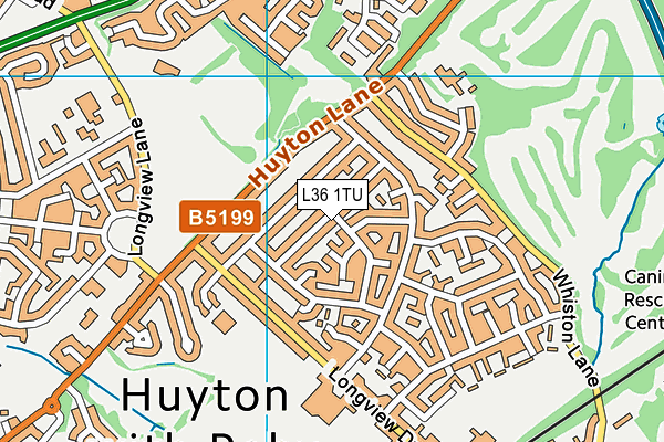 L36 1TU map - OS VectorMap District (Ordnance Survey)