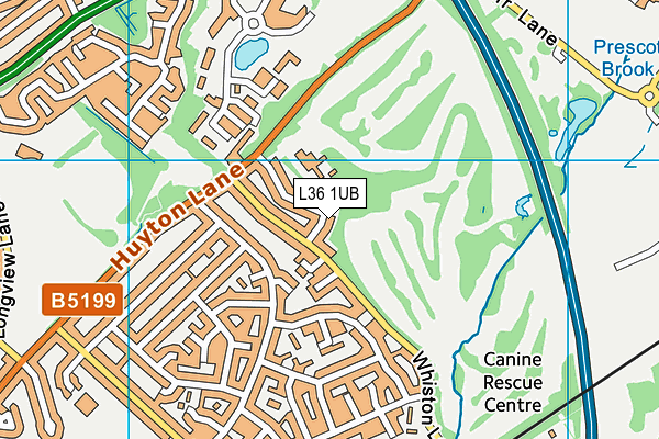 L36 1UB map - OS VectorMap District (Ordnance Survey)