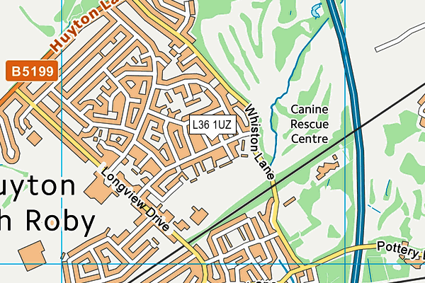 L36 1UZ map - OS VectorMap District (Ordnance Survey)