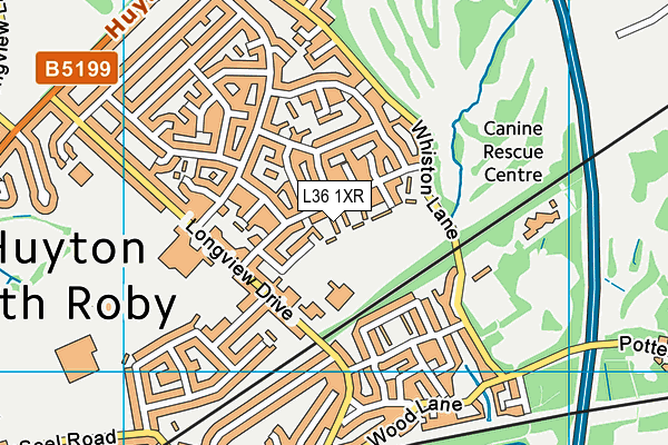 L36 1XR map - OS VectorMap District (Ordnance Survey)