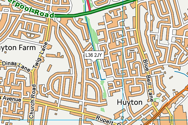 L36 2JY map - OS VectorMap District (Ordnance Survey)