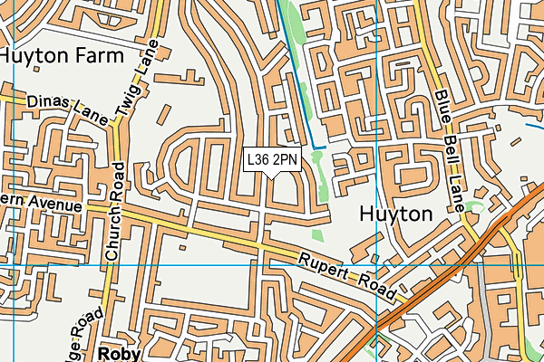 L36 2PN map - OS VectorMap District (Ordnance Survey)