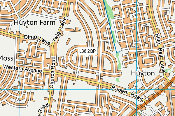 L36 2QP map - OS VectorMap District (Ordnance Survey)