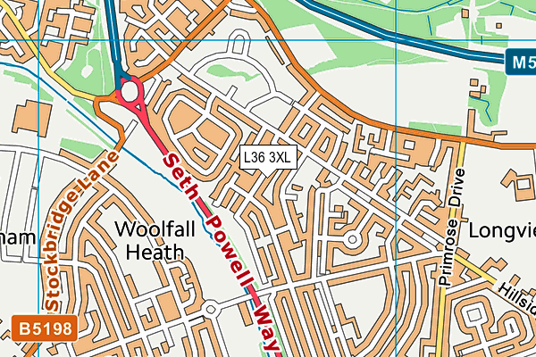 L36 3XL map - OS VectorMap District (Ordnance Survey)