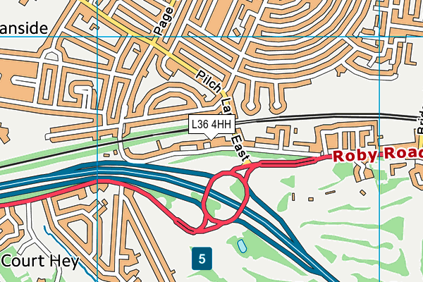 L36 4HH map - OS VectorMap District (Ordnance Survey)
