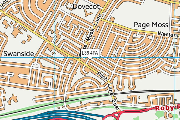 L36 4PA map - OS VectorMap District (Ordnance Survey)