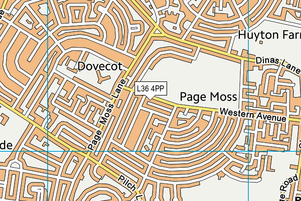 L36 4PP map - OS VectorMap District (Ordnance Survey)