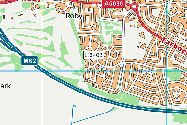 L36 4QB map - OS VectorMap District (Ordnance Survey)