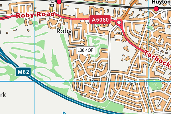 L36 4QF map - OS VectorMap District (Ordnance Survey)