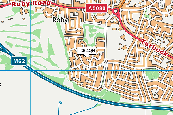 L36 4QH map - OS VectorMap District (Ordnance Survey)