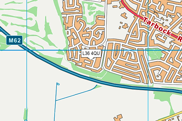 L36 4QU map - OS VectorMap District (Ordnance Survey)