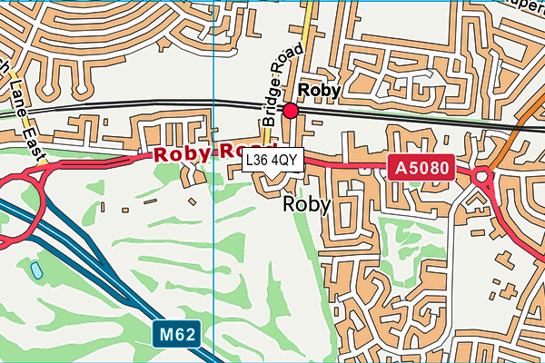 L36 4QY map - OS VectorMap District (Ordnance Survey)