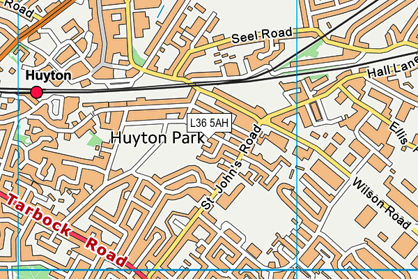 L36 5AH map - OS VectorMap District (Ordnance Survey)