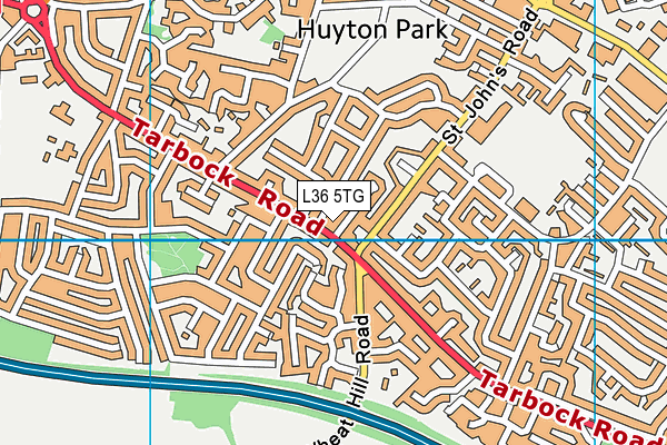 L36 5TG map - OS VectorMap District (Ordnance Survey)