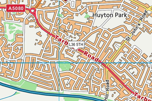 L36 5TH map - OS VectorMap District (Ordnance Survey)