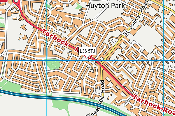 L36 5TJ map - OS VectorMap District (Ordnance Survey)