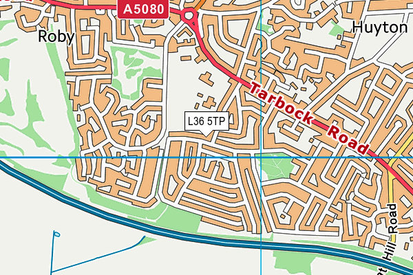 L36 5TP map - OS VectorMap District (Ordnance Survey)