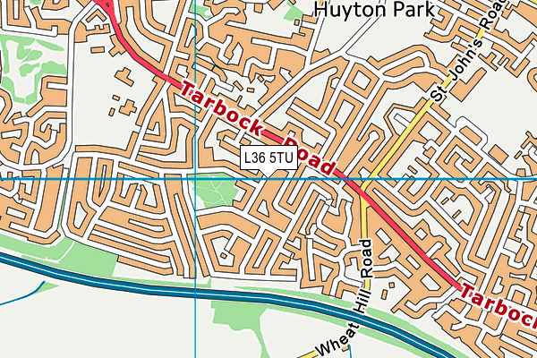 L36 5TU map - OS VectorMap District (Ordnance Survey)