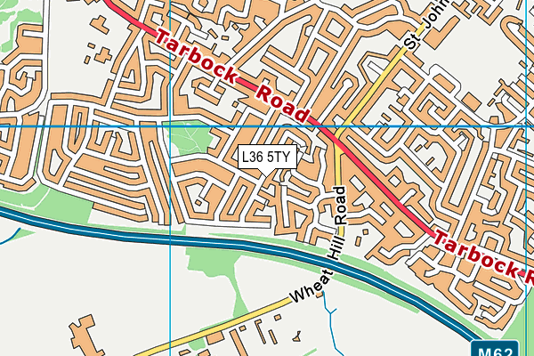 L36 5TY map - OS VectorMap District (Ordnance Survey)