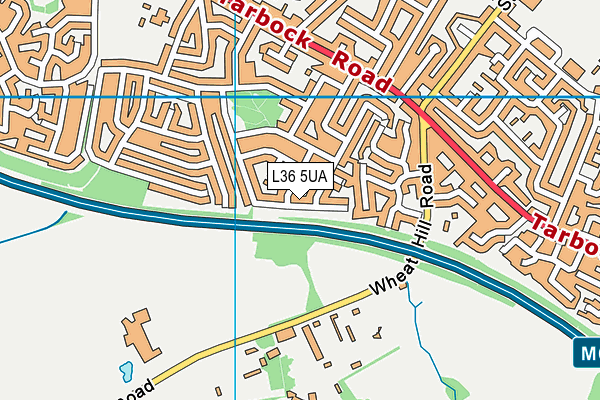 L36 5UA map - OS VectorMap District (Ordnance Survey)