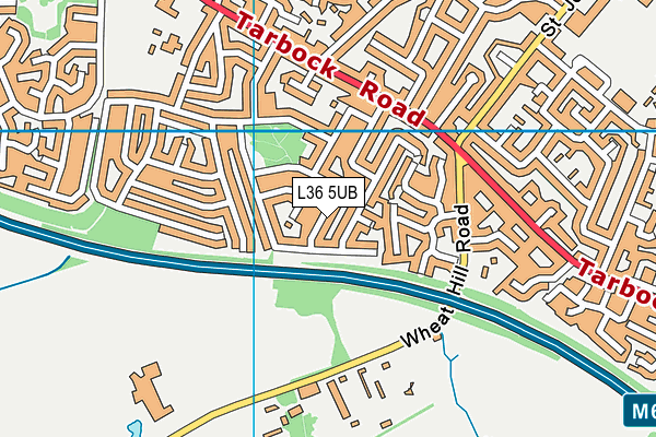 L36 5UB map - OS VectorMap District (Ordnance Survey)