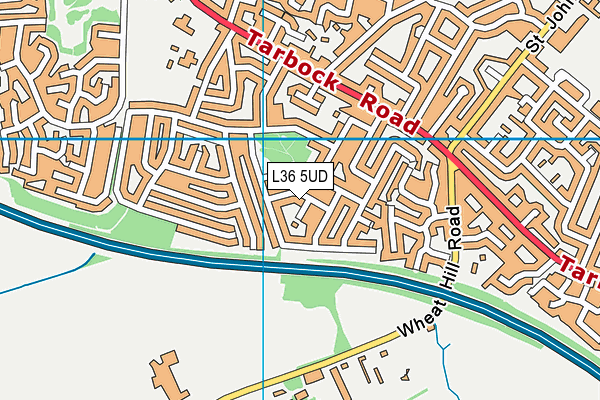 L36 5UD map - OS VectorMap District (Ordnance Survey)