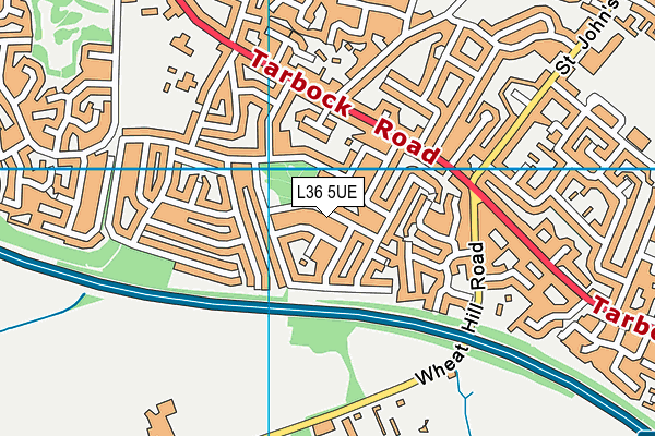 L36 5UE map - OS VectorMap District (Ordnance Survey)