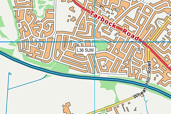 L36 5UW map - OS VectorMap District (Ordnance Survey)
