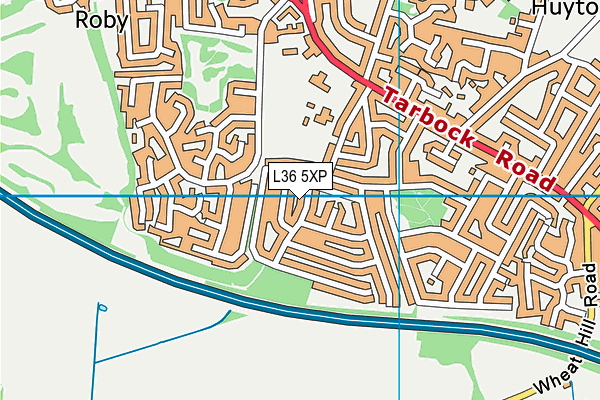 L36 5XP map - OS VectorMap District (Ordnance Survey)