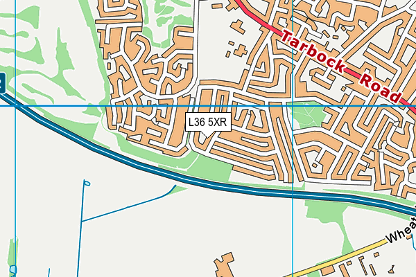 L36 5XR map - OS VectorMap District (Ordnance Survey)