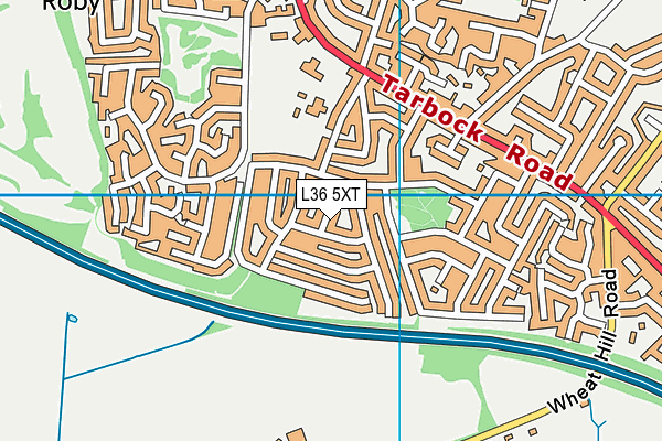 L36 5XT map - OS VectorMap District (Ordnance Survey)