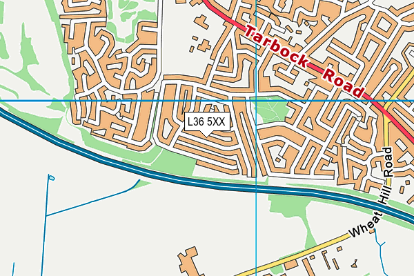 L36 5XX map - OS VectorMap District (Ordnance Survey)