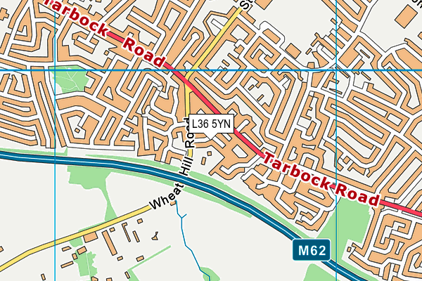 L36 5YN map - OS VectorMap District (Ordnance Survey)